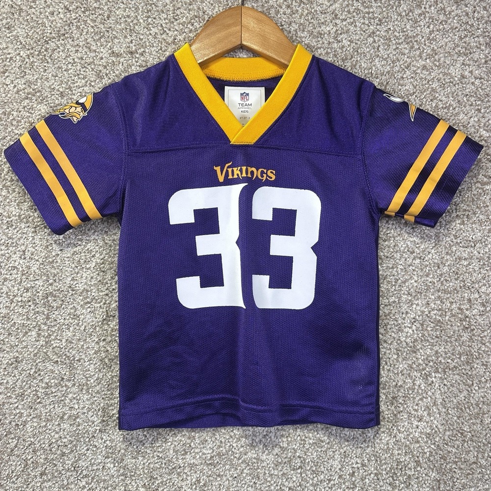 Minnesota Vikings Jersey Boys 3T Purple NFL Dalvin Cook 33 Team Apparel